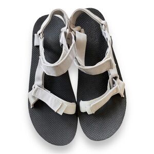 Teva Mens light Grey Original Universal Sport Adjustable Sandals Size 13
